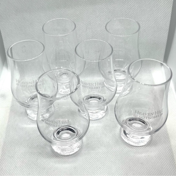 Set of 6! - Wee Glencairn Heaven Hill Tasting Glasses - Whiskey, Bourbon, Scotch - Picture 6 of 7